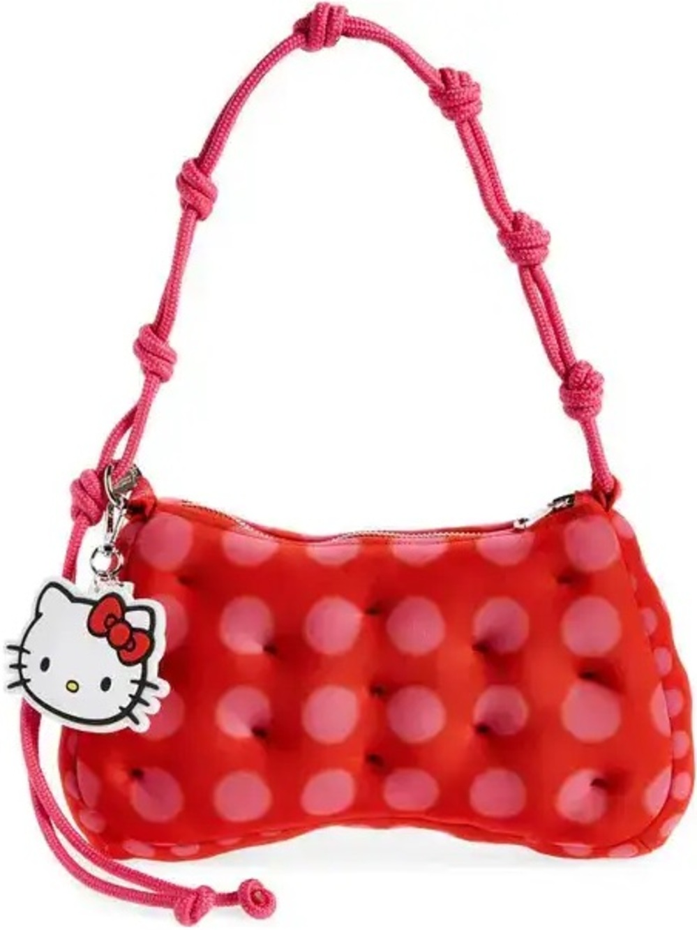 Hello Kitty Red Bag with Pink Polka Dots and Pink Strap